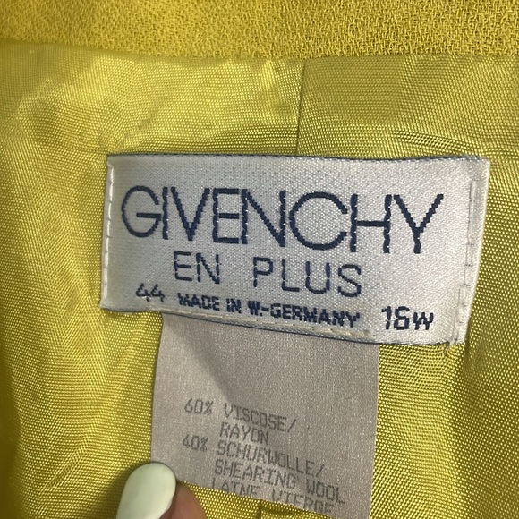 Givenchy Yellow Green Wool Blazer - Picture 9 of 12